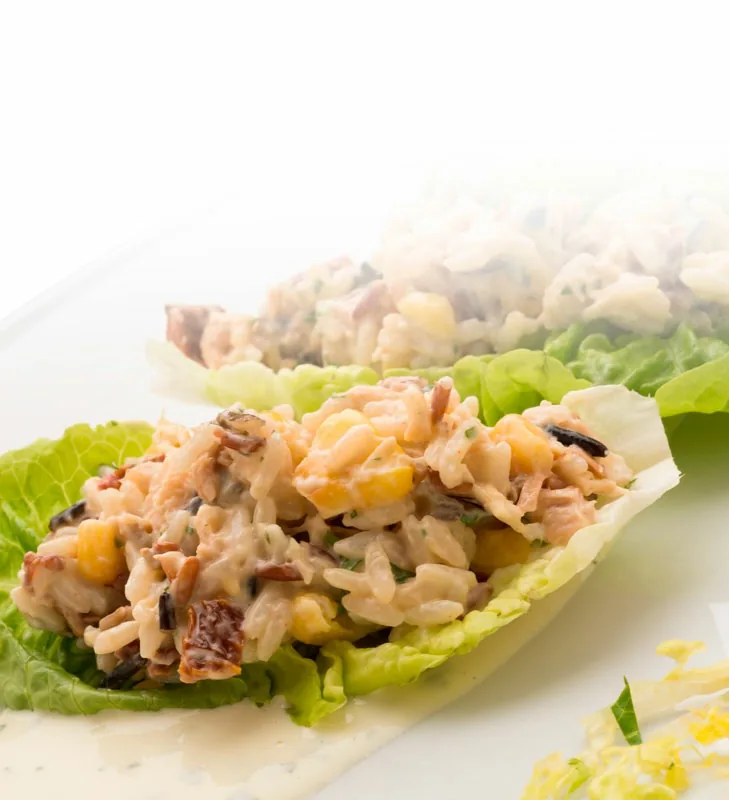 ENSALADA DE ARROZ CON MAYONESA DE AGUACATE