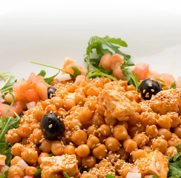 ENSALADA DE GARBANZOS Y RÚCULA