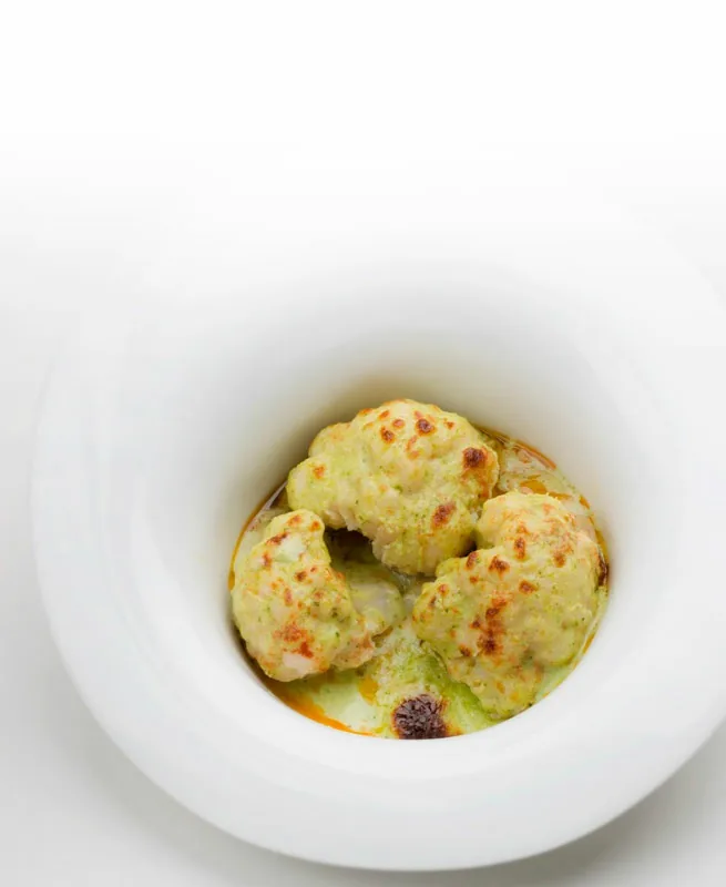 COLIFLOR CON BECHAMEL AL PESTO