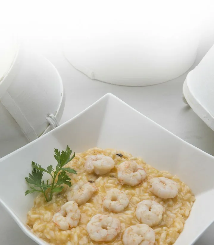 RISOTTO DE GAMBAS AL AROMA DE TOMATE