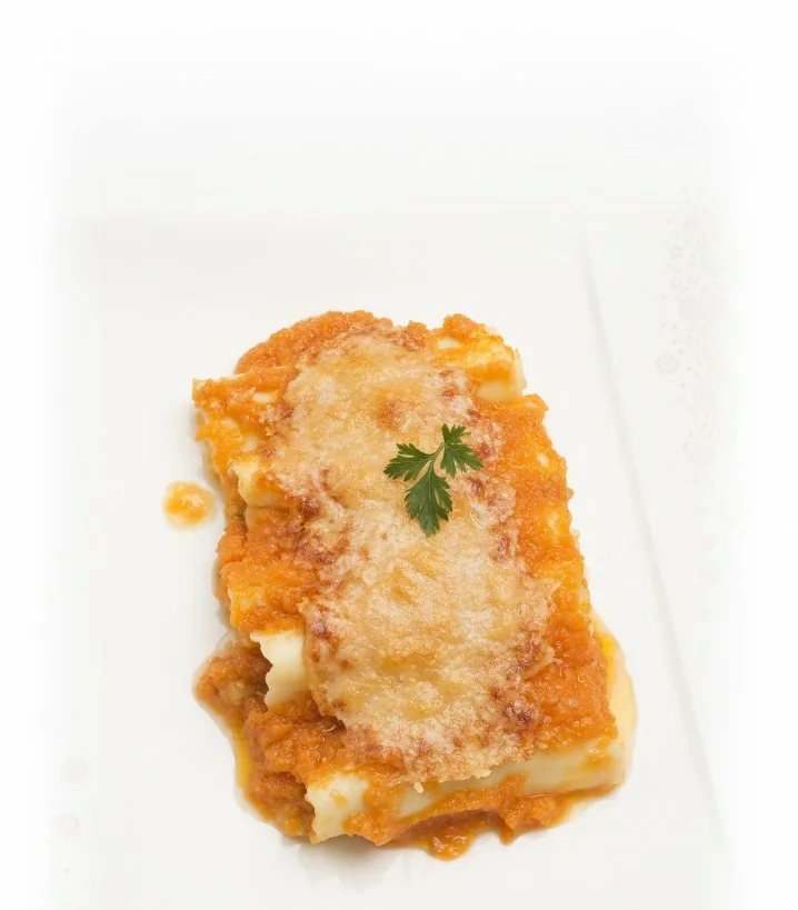 CANELONES RELLENOS DE CALABAZA Y QUESO