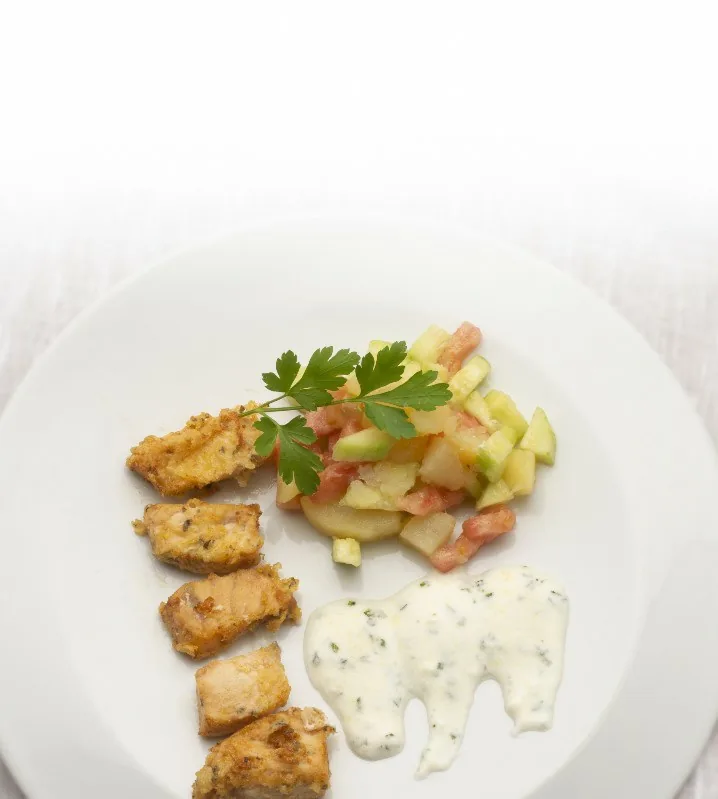 PERCA CON CREMA DE MEJILLONES