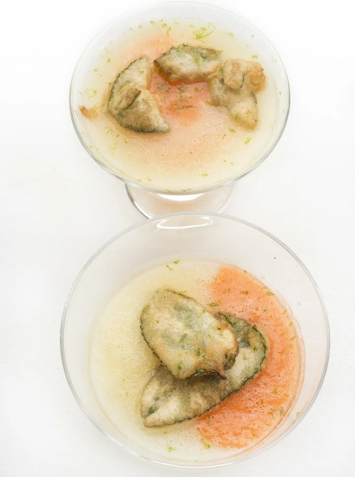SOPA DE MELÓN DOS COLORES