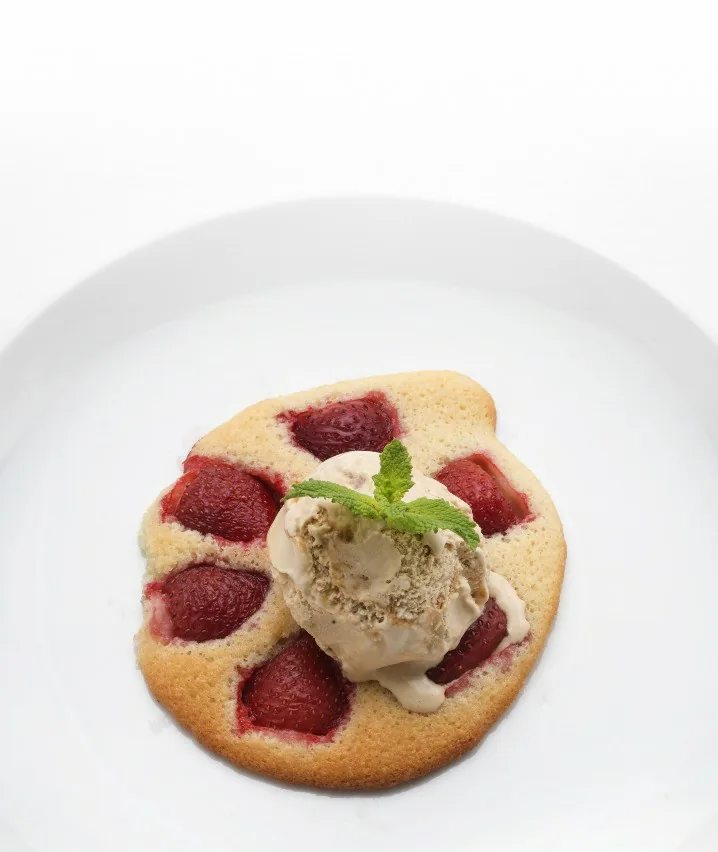 GALLETAS DE FRESAS CON HELADO